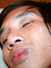 Straight asian boys facial bukakke