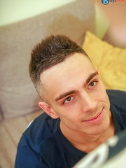Cum all over his bareback ass