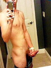 Hot butt and cock of the cute teen guy