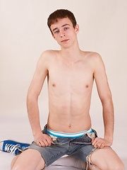 Handsome twink is posing exclusively for Teen Boys Studio