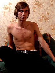 Longhaired twink Karl lets you scrutinize his body - and his nice-sized love rod - in this video...