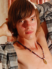 Long-haired twink Dominic loves big anal toys and lots of slippery lube, check out the pleasure ...